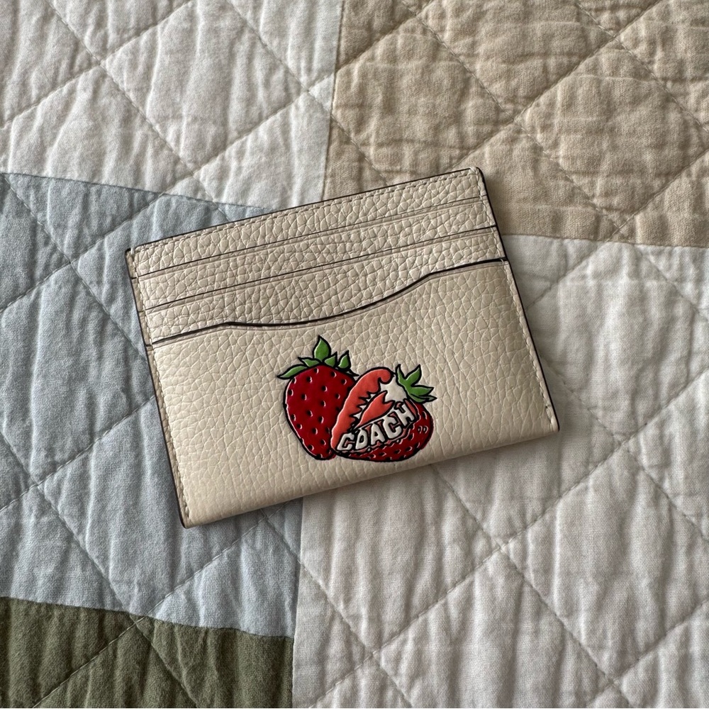 Coach Strawberry Cardholder